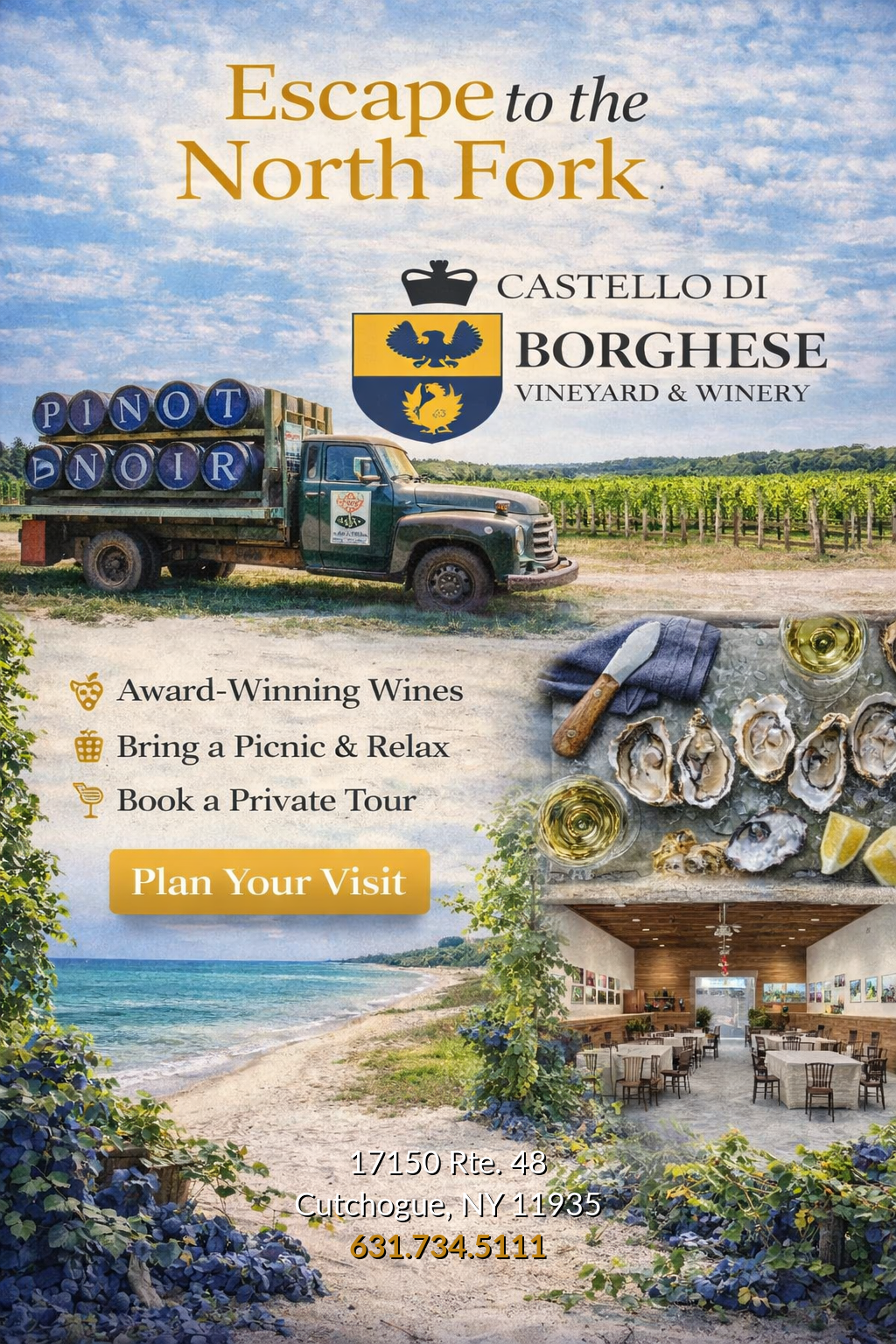 Castello di Borghese Vineyard — North Fork, Long Island